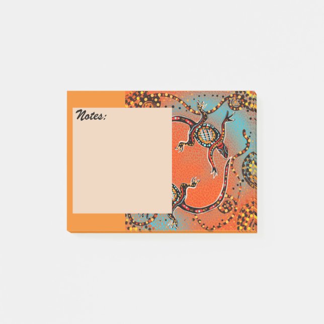 AUSTRALIEN KONST POST-IT BLOCK (Framsida)