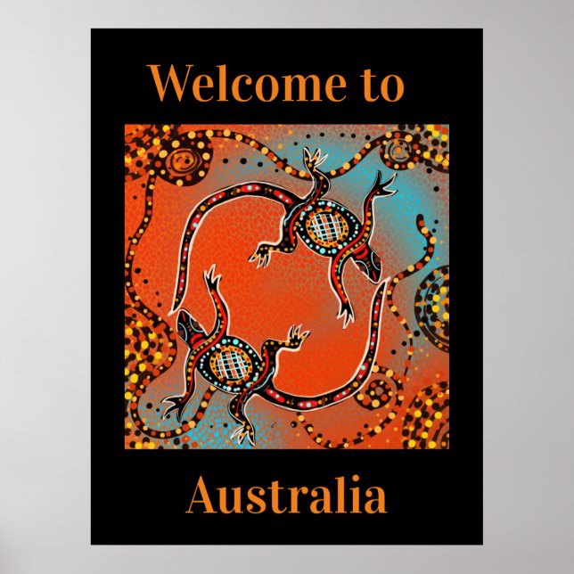 AUSTRALIEN KONST    POSTER (Framsidan)