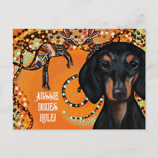 AUSTRALIEN KONST                VYKORT (Framsida)