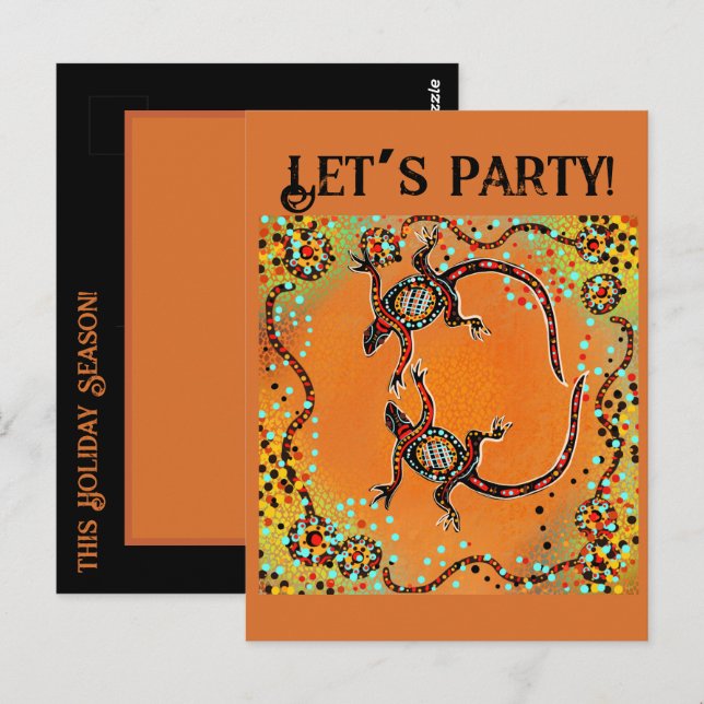 AUSTRALIEN KONST                   VYKORT (Fram/baksida)