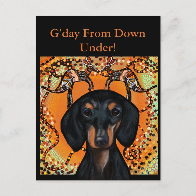 AUSTRALIEN KONST              VYKORT (Framsida)