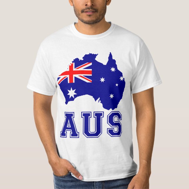 Australien kontinent tee (Framsida)