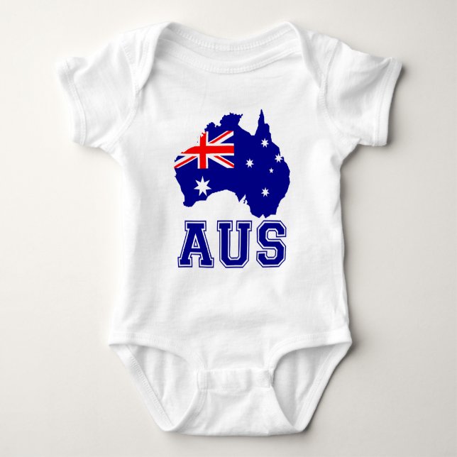 Australien kontinent tee (Framsida)