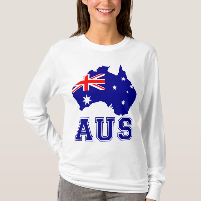 Australien kontinent tee (Framsida)