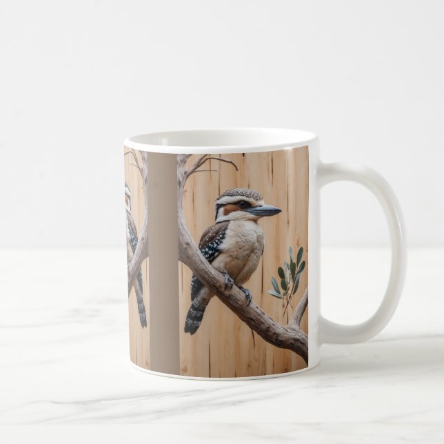 Australien Kookaburra i en Träd Wildlife Art Kaffemugg (Höger)