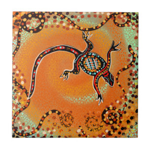 AUSTRALIEN KUNST KAKELPLATTA
