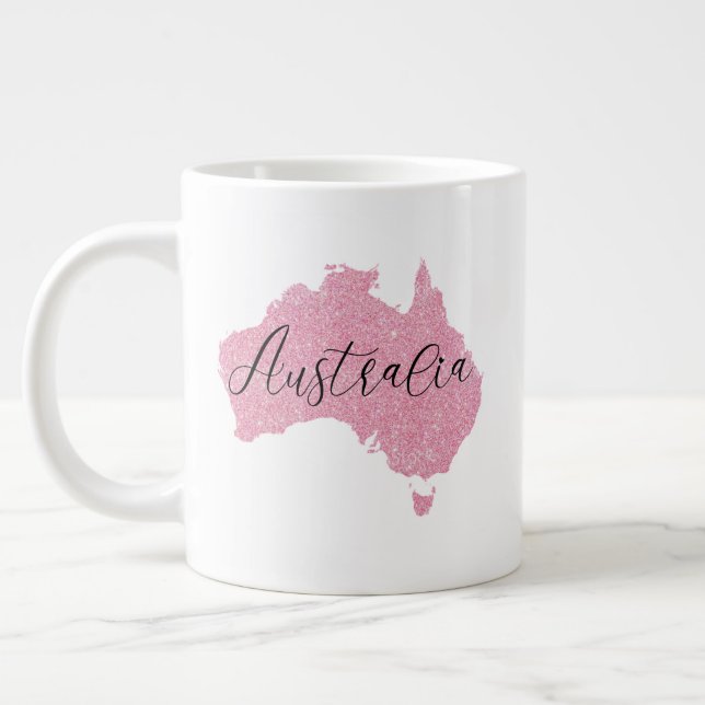 Australien Land Lysande Färg Jumbo Mugg (Vänster)