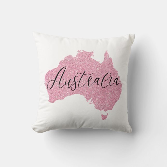 Australien Land Lysande Färg Kudde (Framsida)