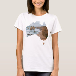 Australien Land Shape Apostles Underbara Ocean Roa T Shirt