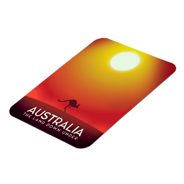 Australien "Landet under" semester skriver ut. Magnet (Vänstra Sidan)