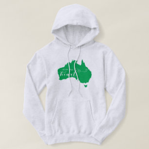 Australien ligger i mitt hjärta hoodie