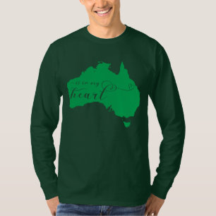 Australien ligger i mitt hjärta t shirt