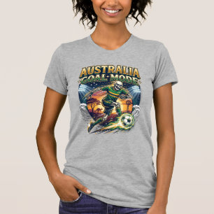 Australien Målläge Skelett Anfallare Nationer Stre T Shirt