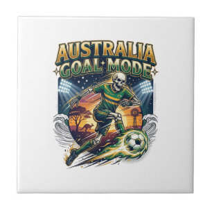 Australien Målläge Skelett Striker Nations Gatumod Kakelplatta