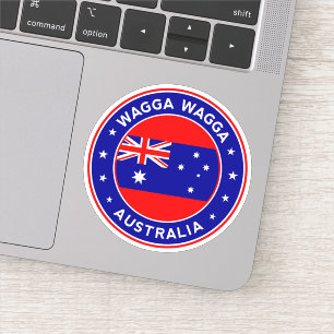 Australien, Märke för Wagga Wagga Klistermärken