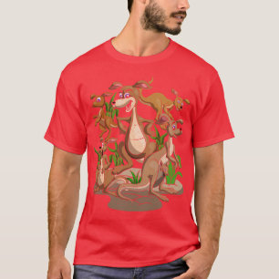 Australien Marsupial Outback Zoo Animal Cute Kanga T Shirt