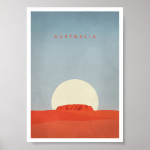 Australien med Sunset & Ayers Sten/Uluru POSTER