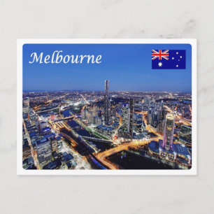 Australien - Melbourne by Night - Vykort