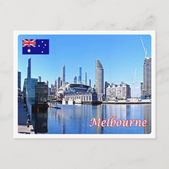 Australien - Melbourne - Harbour - Vykort (Framsida)