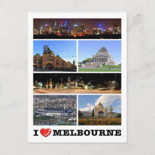 Australien - Melbourne - I Kärlek - Vykort