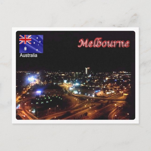 Australien - Melbourne - Vykort (Framsida)