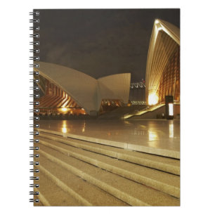 Australien, New South Wales, Sydney, Sydney Opera Anteckningsbok Med Spiral