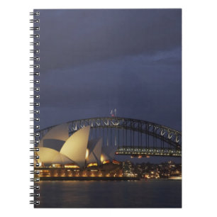 Australien, New South Wales, Sydney, Sydney Opera Anteckningsbok Med Spiral