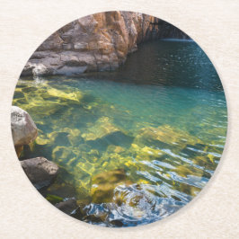 Australien Norra territoriet Katherine gorge Underlägg Papper Rund