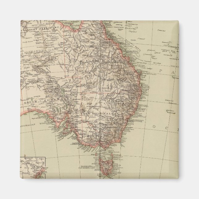 Australien, Nya Zeeland Magnet (Framsidan)