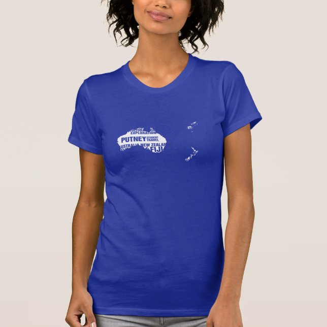 Australien nyazeeländskt & Fiji i åtskilliga Tee Shirt (Framsida)