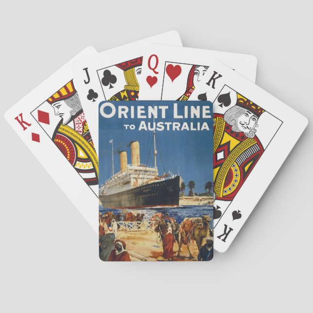 AUSTRALIEN OCEANFARTYG OTRANTO CASINOKORT (Baksidan)