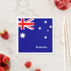 Australien och Australien Flagga party mode / Auss Pappersservett