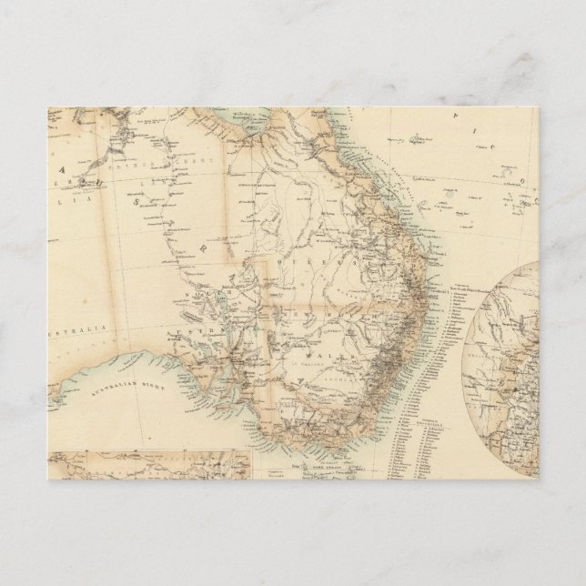 Australien och Nya Zeeland Vykort (Framsida)