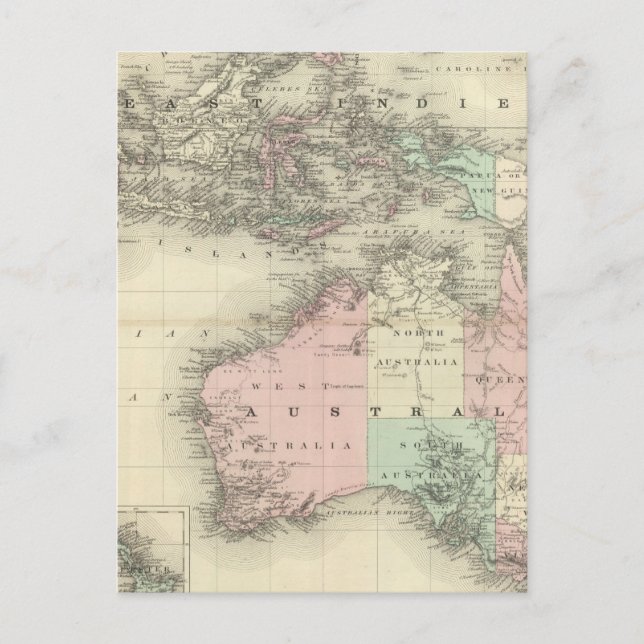 Australien och Öster Vykort (Framsida)