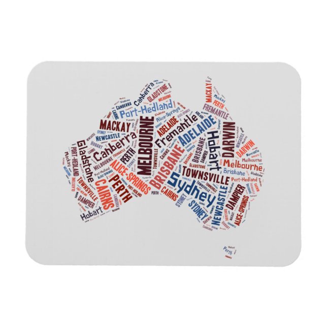 Australien Ord Art Magnet (Horisontell)