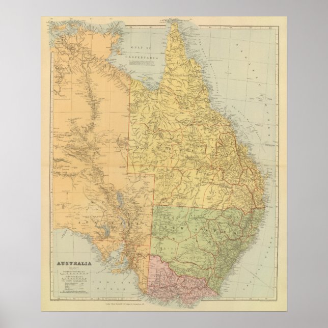 Australien Öster Poster (Framsidan)