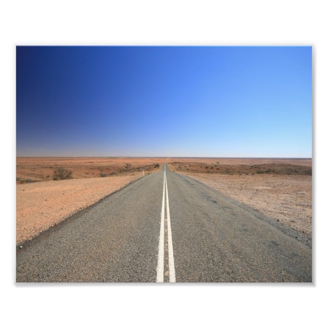 Australien Outback Road - 10 x 8 Photo Print Fototryck (Framsidan)