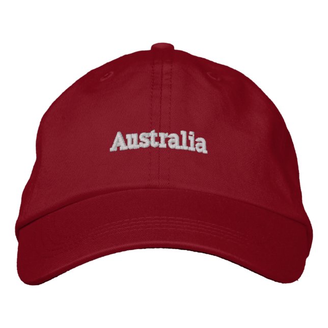 Australien Personlig Justerbar Hatt Broderad Keps (Framsida)