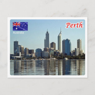 Australien - Perth - Skyline - Vykort