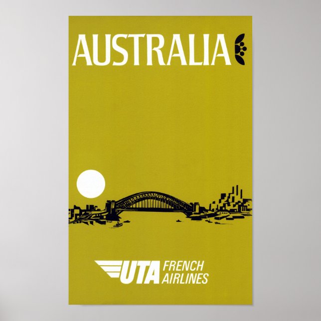 Australien Poster återinfört Vintage resor (Framsidan)