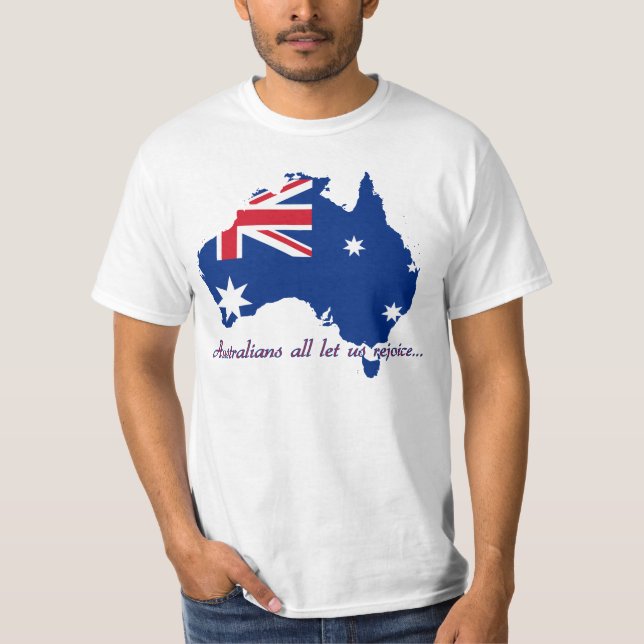 Australien prideskjorta tee (Framsida)