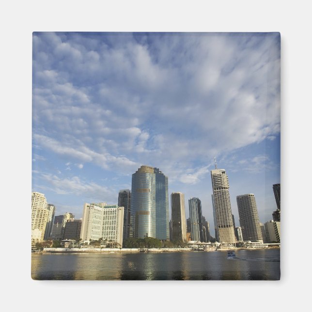 Australien, Queensland, Brisbane, Skyscraper och Magnet (Framsidan)