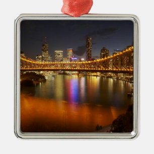 Australien, Queensland, Brisbane, Story Bridge, 2 Julgransprydnad Metall