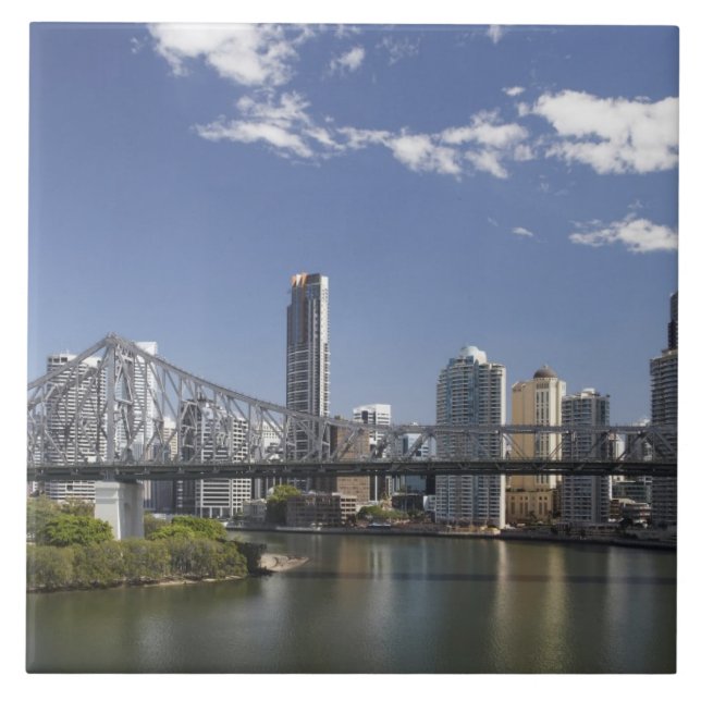 Australien, Queensland, Brisbane, Story Bridge Kakelplatta (Framsidan)