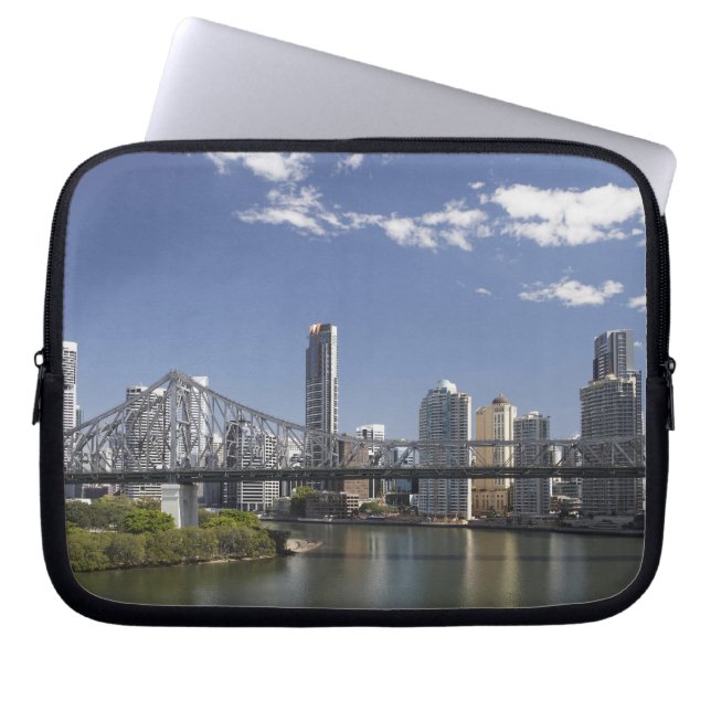 Australien, Queensland, Brisbane, Story Bridge Laptop Sleeve (Framsidan)