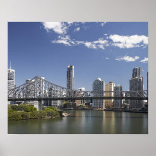 Australien, Queensland, Brisbane, Story Bridge Poster