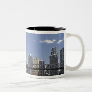 Australien, Queensland, Brisbane, Story Bridge, Två-Tonad Mugg