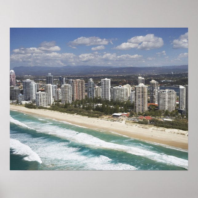 Australien, Queensland, Gold Coast, Main Beach - Poster (Framsidan)