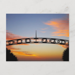 Australien, Queensland, Gold Coast, Soluppgång, Vykort