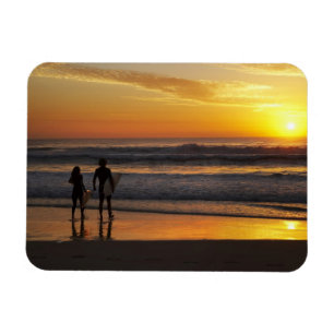 Australien, Queensland, Gold Coast, Surfare vid Magnet